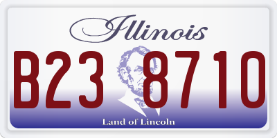 IL license plate B238710
