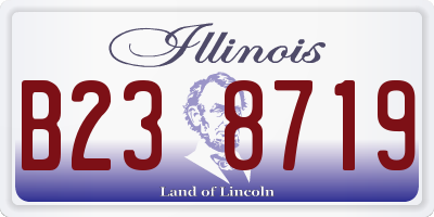 IL license plate B238719