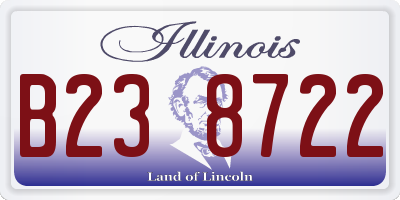 IL license plate B238722