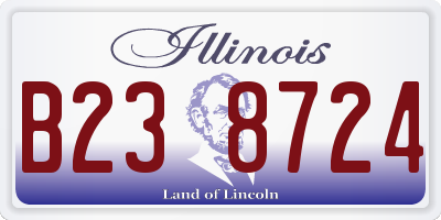IL license plate B238724