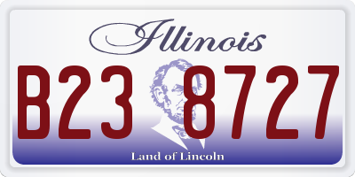 IL license plate B238727