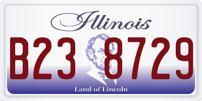 IL license plate B238729