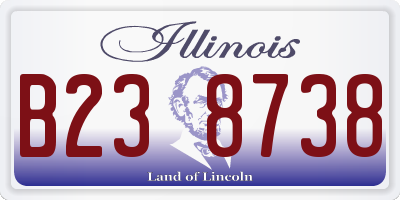 IL license plate B238738