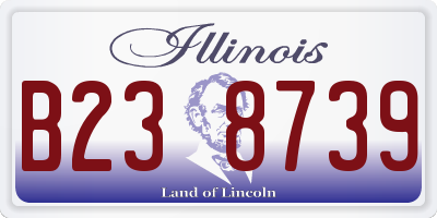 IL license plate B238739