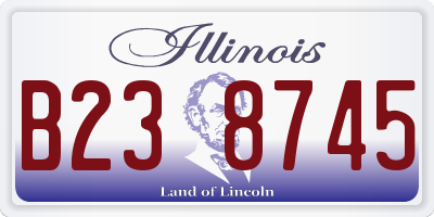 IL license plate B238745