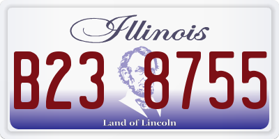 IL license plate B238755