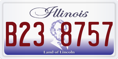 IL license plate B238757