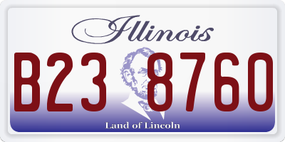 IL license plate B238760