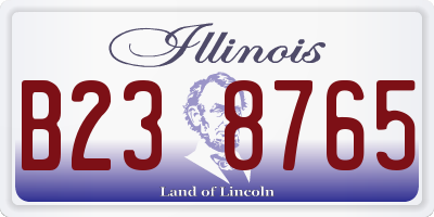IL license plate B238765