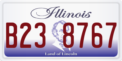 IL license plate B238767