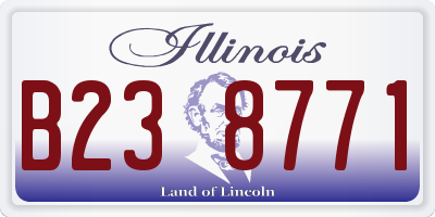 IL license plate B238771