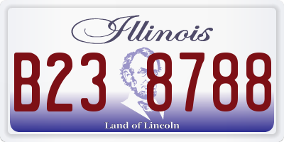 IL license plate B238788