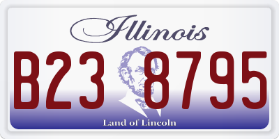 IL license plate B238795