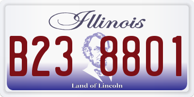 IL license plate B238801
