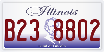IL license plate B238802