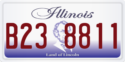 IL license plate B238811