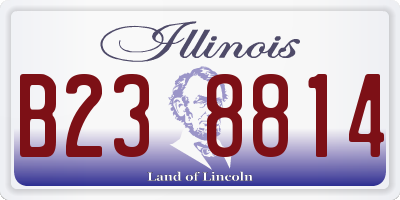 IL license plate B238814