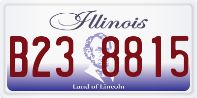 IL license plate B238815