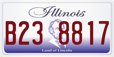 IL license plate B238817