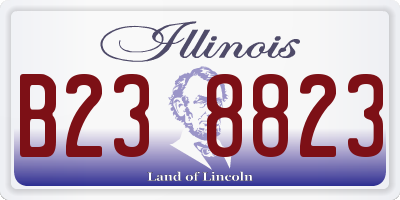 IL license plate B238823
