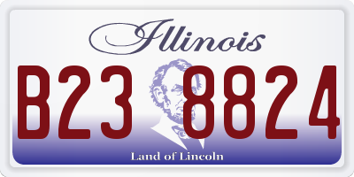IL license plate B238824