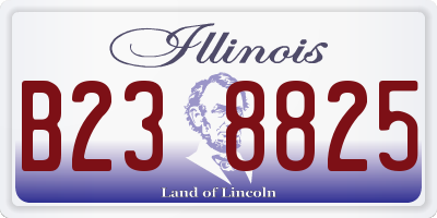 IL license plate B238825