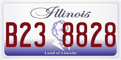 IL license plate B238828