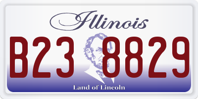 IL license plate B238829