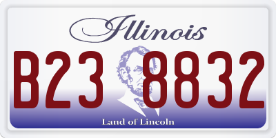 IL license plate B238832