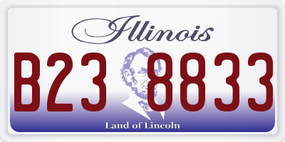 IL license plate B238833