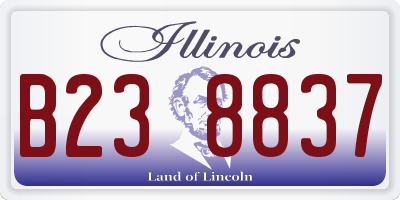 IL license plate B238837