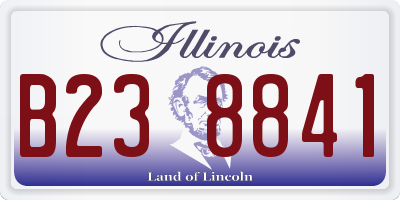IL license plate B238841