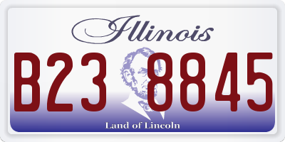 IL license plate B238845