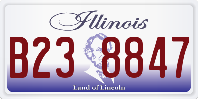 IL license plate B238847