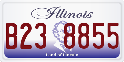 IL license plate B238855