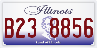 IL license plate B238856
