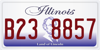 IL license plate B238857