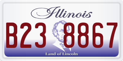IL license plate B238867