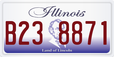 IL license plate B238871