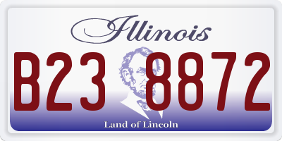 IL license plate B238872