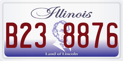IL license plate B238876
