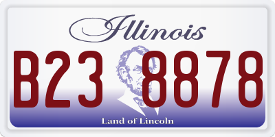 IL license plate B238878