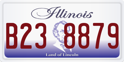 IL license plate B238879