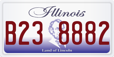 IL license plate B238882