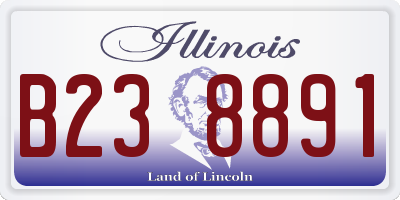 IL license plate B238891