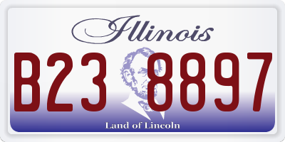 IL license plate B238897