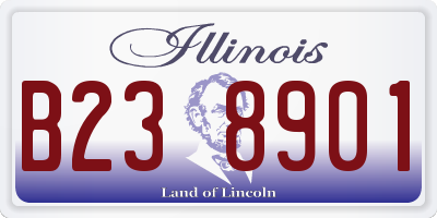 IL license plate B238901