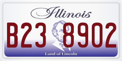 IL license plate B238902