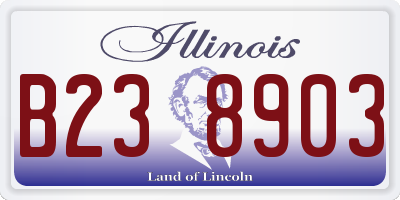 IL license plate B238903