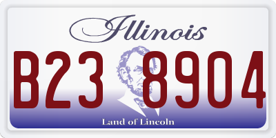 IL license plate B238904